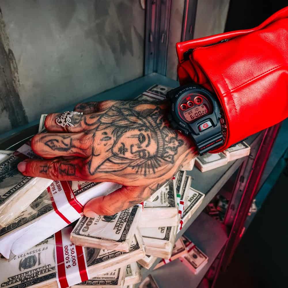 Orologio Casio G-Shock DW-6900SFE25-1ER SFERA EBBASTA Limited Edition uomo 50 mm-2b Gioielli