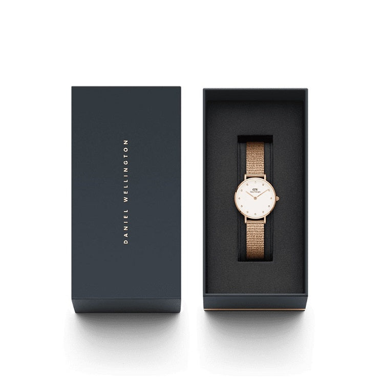 Orologio DW Petite Lumine Pressed Melrose DW00100528 donna 28 mm-2b Gioielli