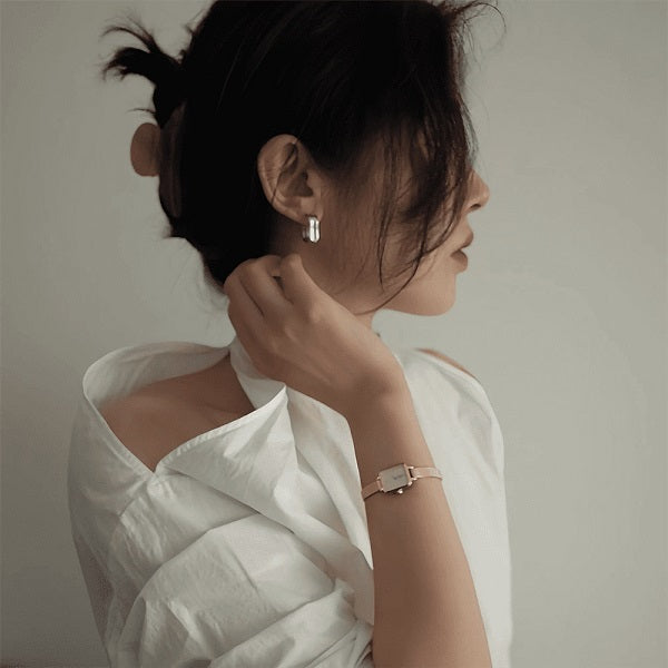 Orologio DW Quadro Mini Melrose DW00100650 donna 15x18 mm-2b Gioielli