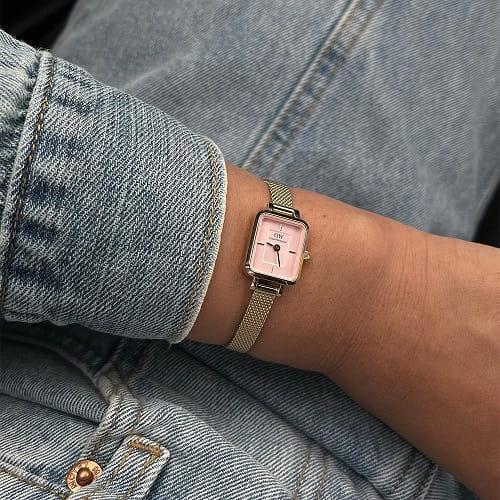 Orologio DW Quadro Mini Evergold DW00100655 donna 15x18 mm-2b Gioielli