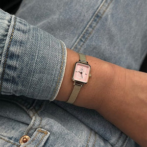 Orologio DW Quadro Mini Evergold DW00100655 donna 15x18 mm-2b Gioielli