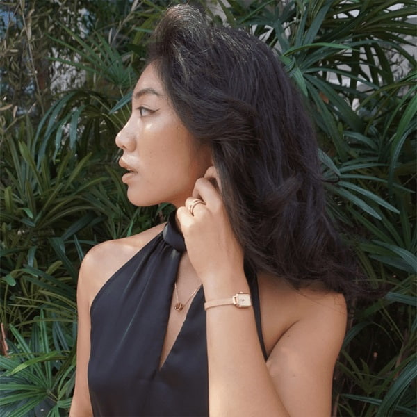 Orologio DW Quadro Mini Evergold DW00100656 donna 15x18 mm-2b Gioielli