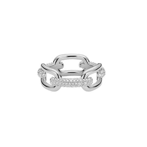 Anello DW Crystal Link Silver DW00400615 donna misura 12-2b Gioielli