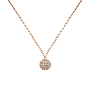 Collana DW Pavè Crystal Rose Gold DW00400625 donna-2b Gioielli