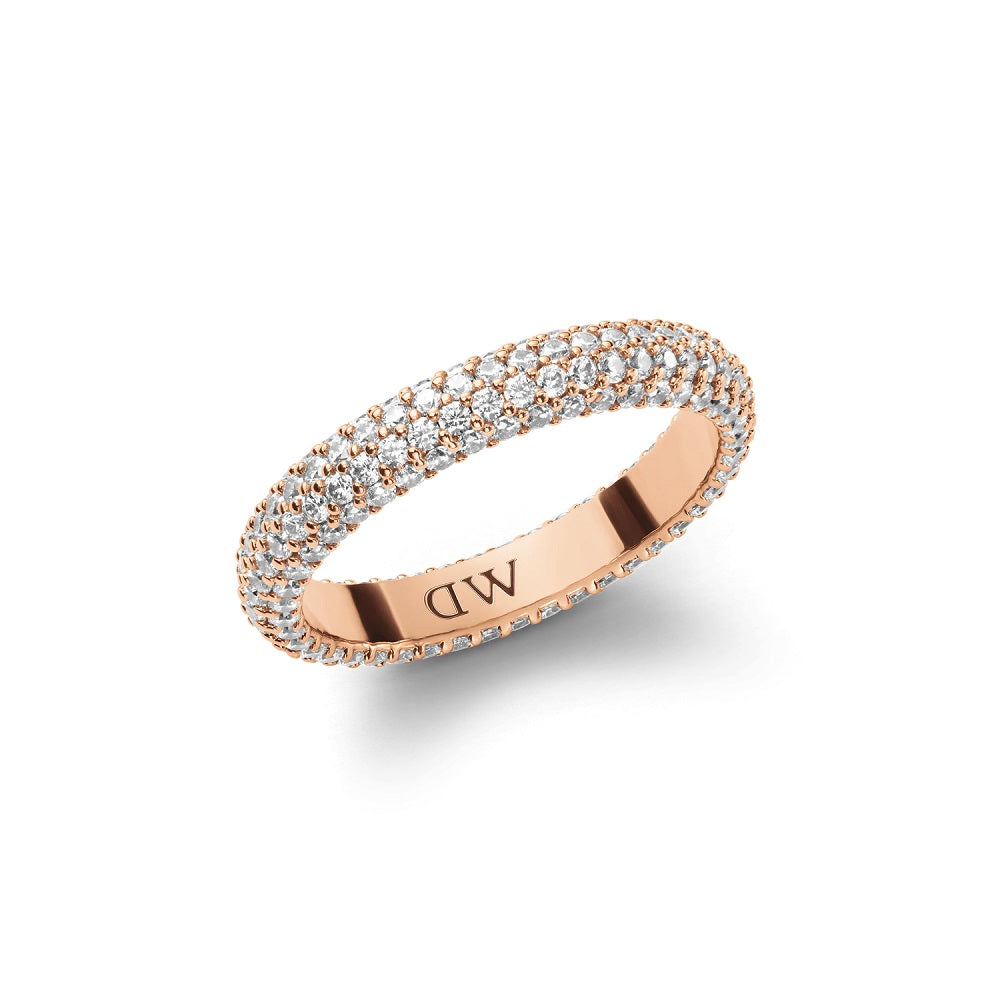 Anello DW Pavè Crystal Rose Gold DW00400646 donna misura 14-2b Gioielli