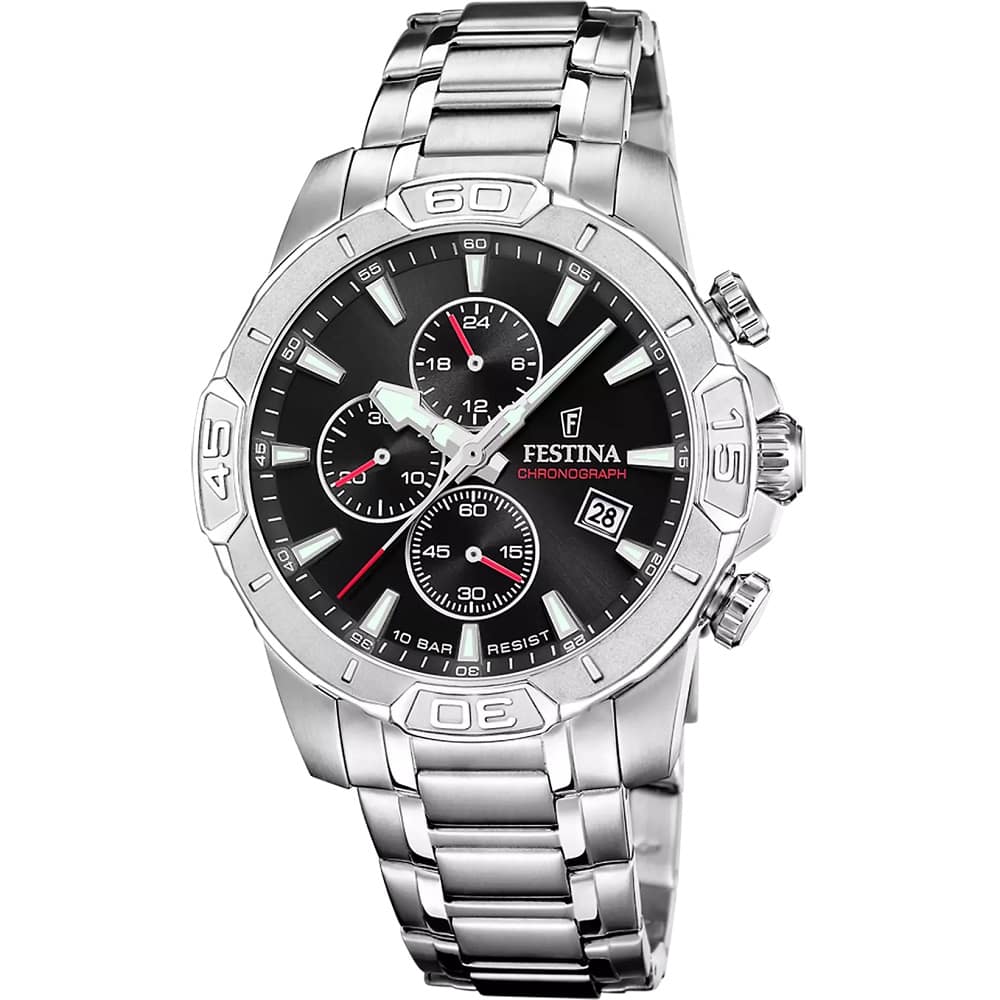 Orologio Festina Timeless Chronograph F20704/3 uomo 45 mm-2b Gioielli