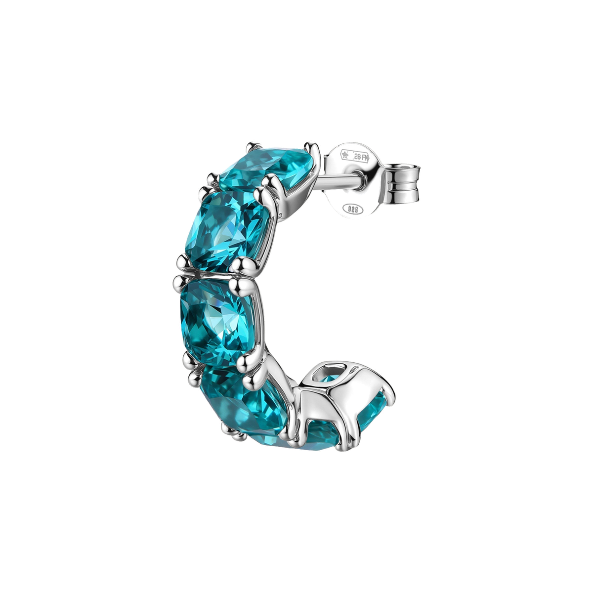 Monorecchino Brosway Fancy FAG13 donna argento 925 Paraiba 18 mm-2b Gioielli