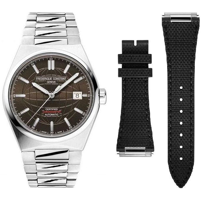 Orologio Frederique Constant Highlife Automatic COSC FC-303C3NH6B uomo con doppio cinturino 41 mm-2b Gioielli