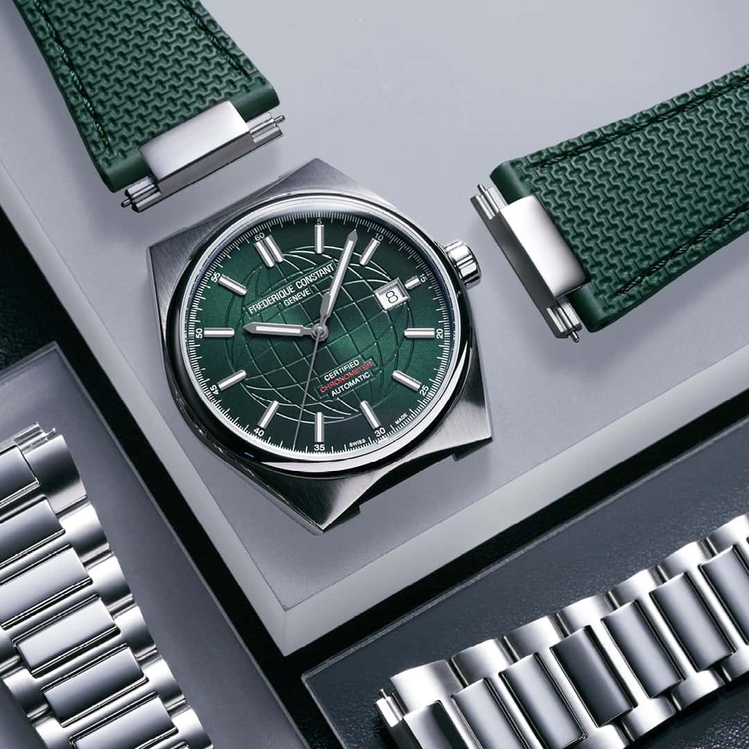 Orologio Frederique Constant Highlife FC-303G3NH6B automatico COSC uomo doppio cinturino 39 mm-2b Gioielli