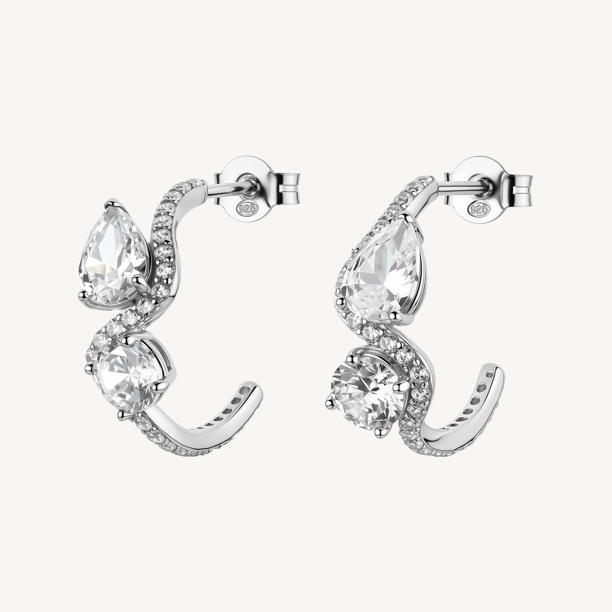Orecchini Brosway Fancy FIW185 – Cerchi argento e zirconi-2b Gioielli