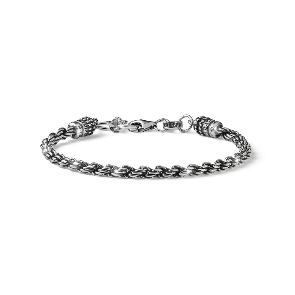 Bracciale Alessandro Magrino Iconic Torchon argento uomo G3496-2b Gioielli