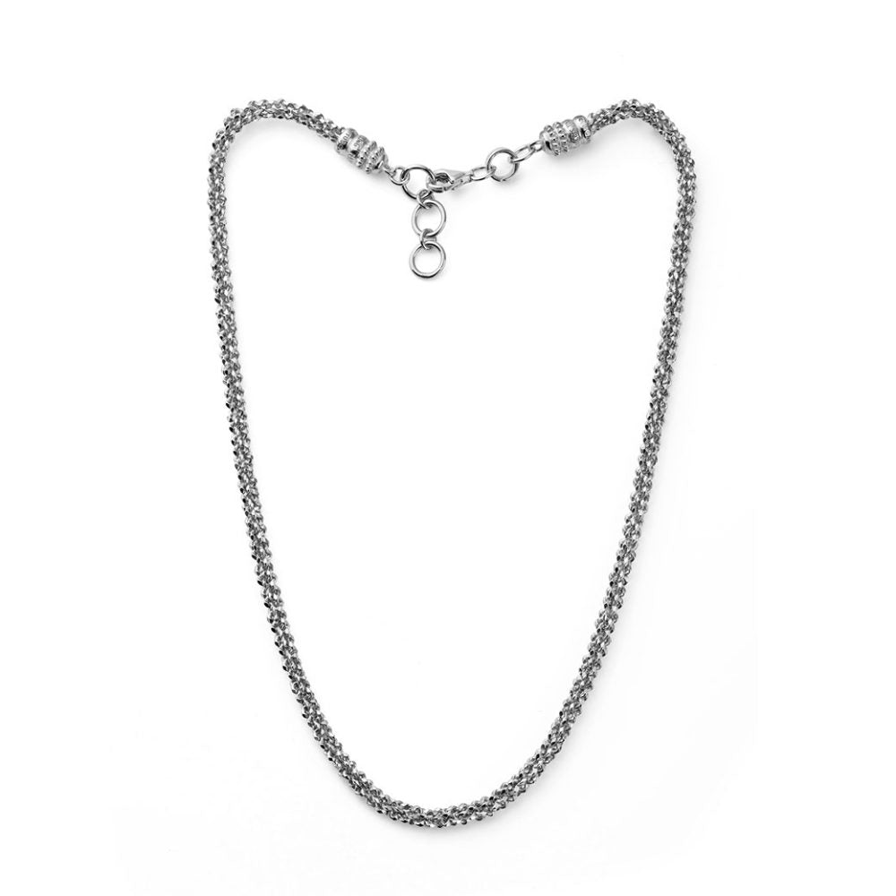 Collana Molto Bella Con Pietre Decorative E Chiusura In Argento 925 Collana Molto Bella Con Pietre Decorative E Chiusura In Argento 925