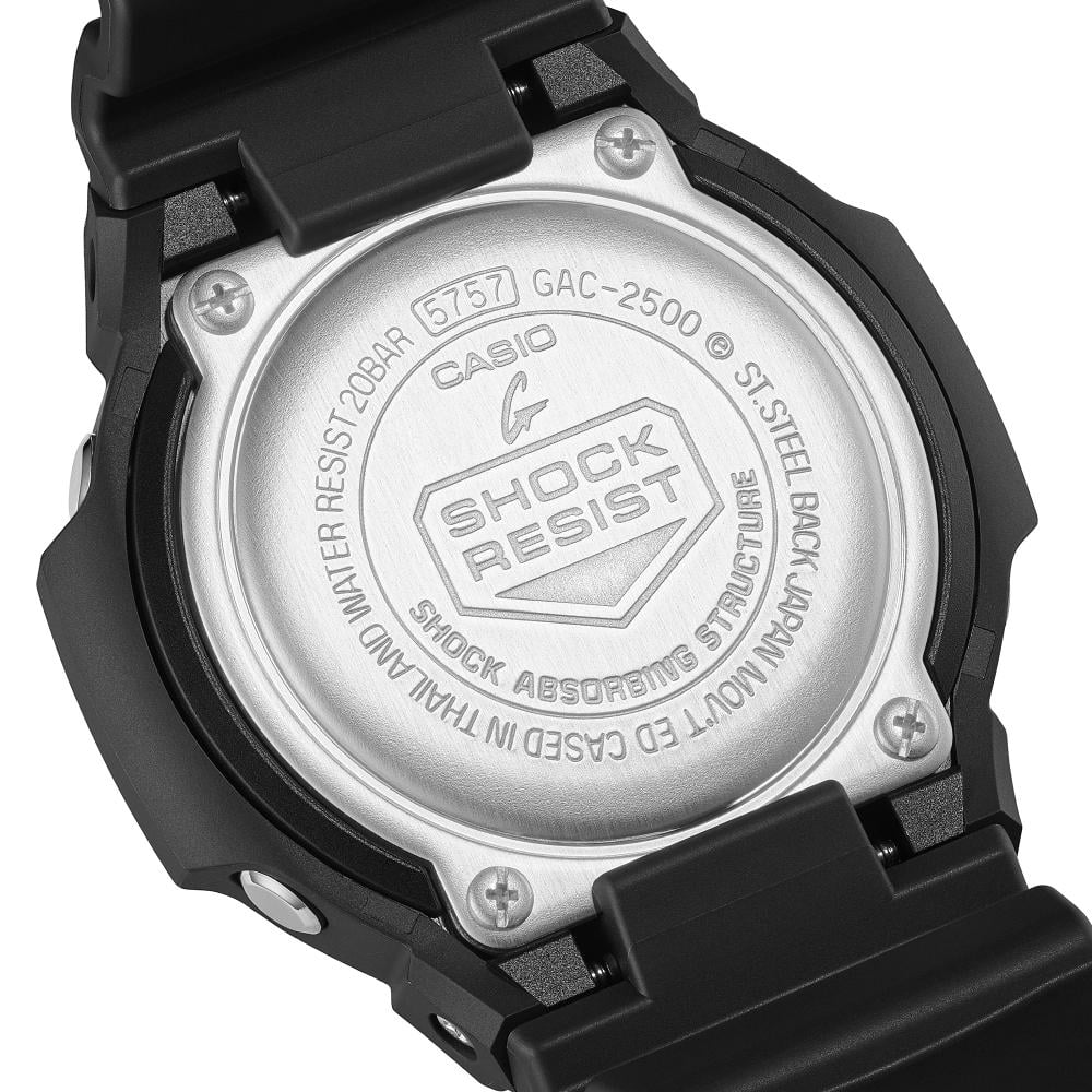 Casio G-SHOCK GAC-2500-1AER nero | Serie GAC-2500-2b Gioielli