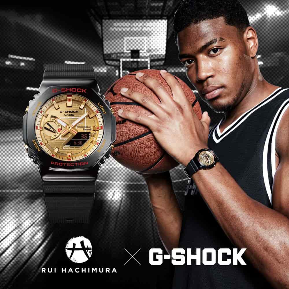 Orologio Casio G-Shock GBM-2100RH-1AER Rui Hachimura uomo 44 mm-2b Gioielli