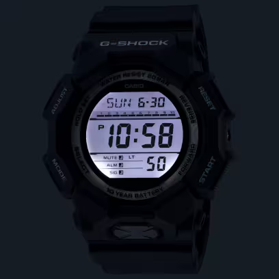 Casio G-shock - Orologio Da Polso Da Uomo Al Quarzo Sportivo Bracciale E Cassa In Resina Di Colore Verde Quadrante Digitale Nero - GD-010-3ER Casio G-shock - Orologio Da Polso Da Uomo Al Quarzo Sportivo Bracciale E Cassa In Resina Di Colore Verde Quadrante Digitale Nero - GD-010-3ER