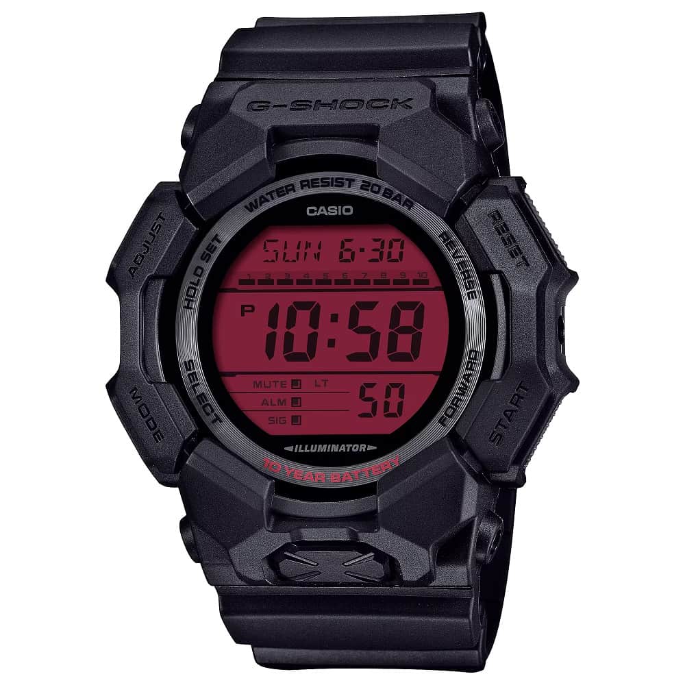 Orologio Casio G-Shock GD-010BBR-1ER Black &amp; Bold Red uomo-2b Gioielli