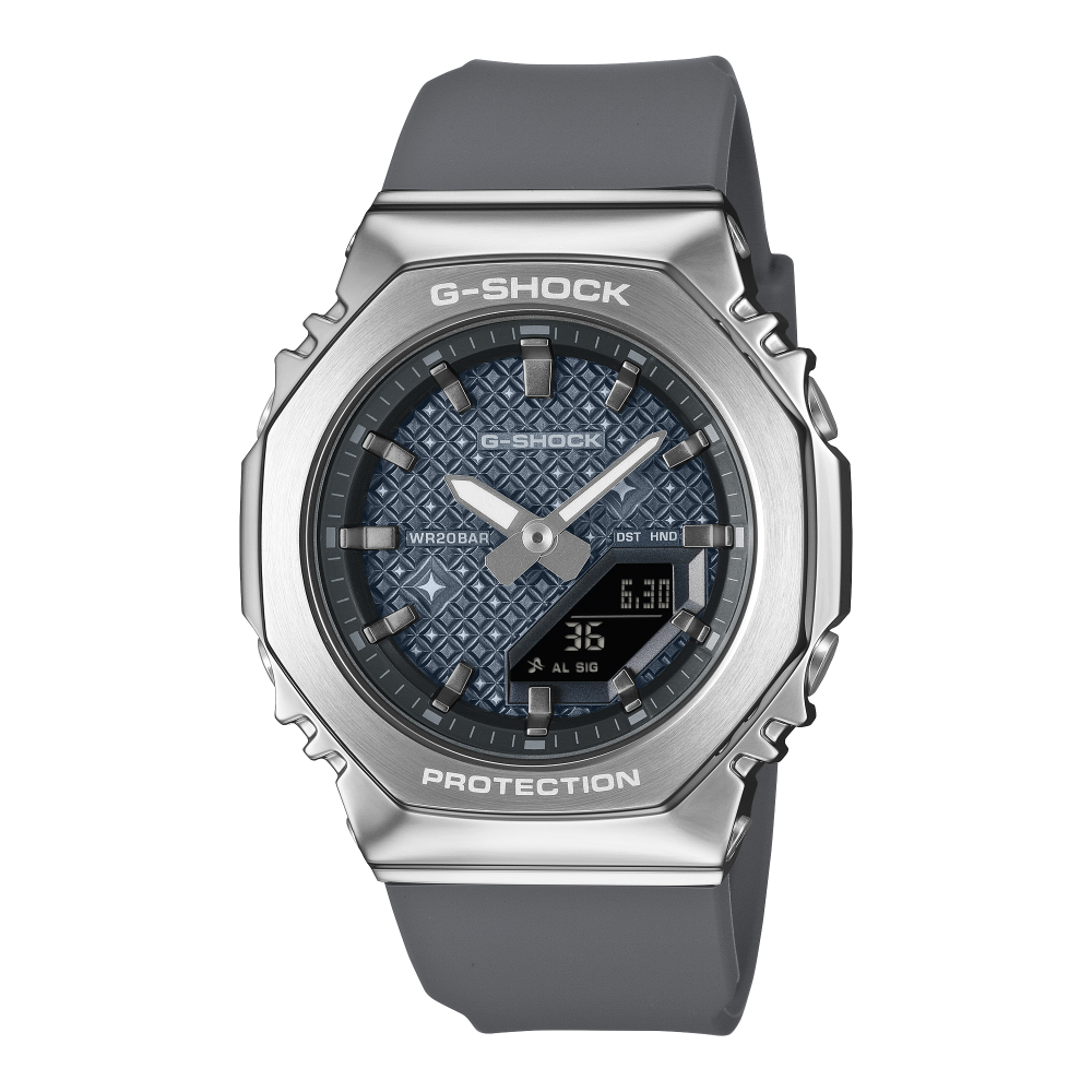 Casio G-SHOCK GM-S2110NS-8AER ana-digi acciaio 40,5 mm-2b Gioielli