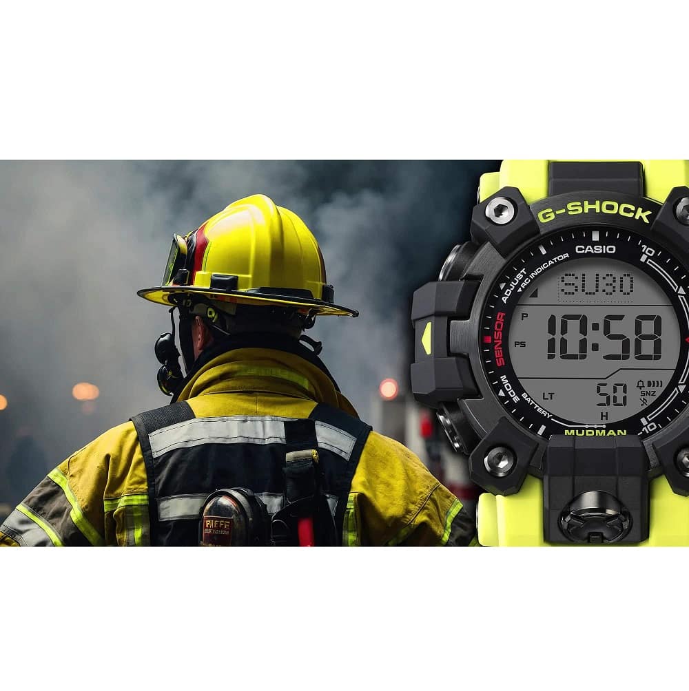Orologio Casio G-Shock GW-9500MRY-1A9ER Mudman Rescue Yellow Limited Edition uomo 53 mm-2b Gioielli