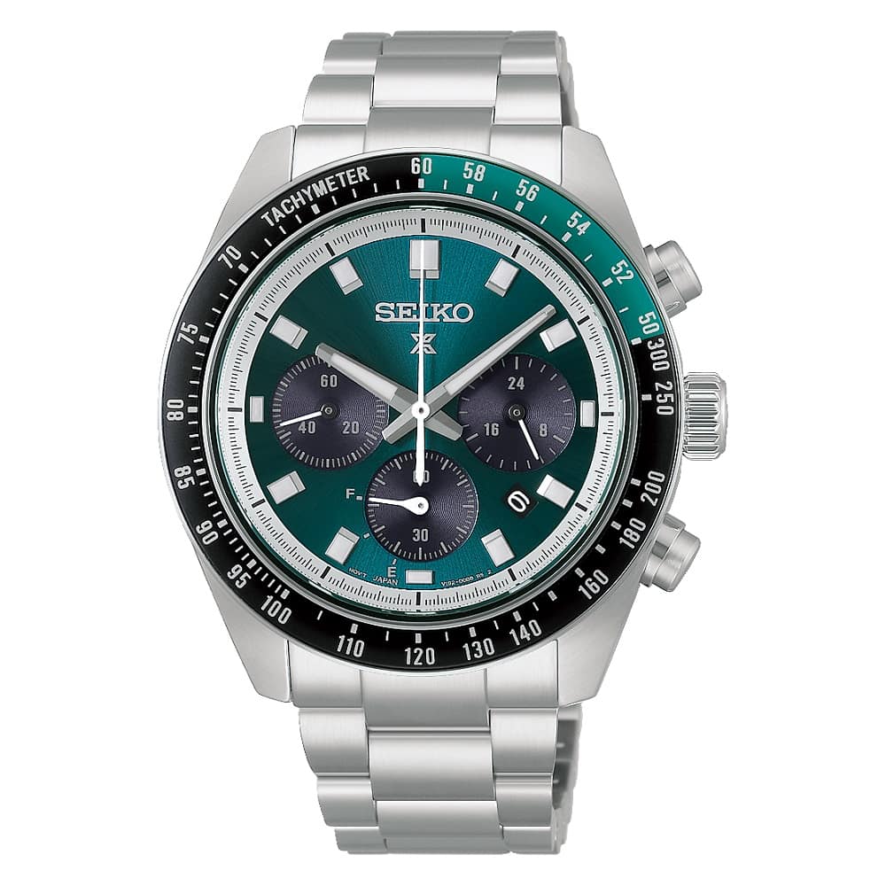 Orologio Seiko Prospex HBJ003P1 Speedtimer cronografo solare uomo 41 mm-2b Gioielli