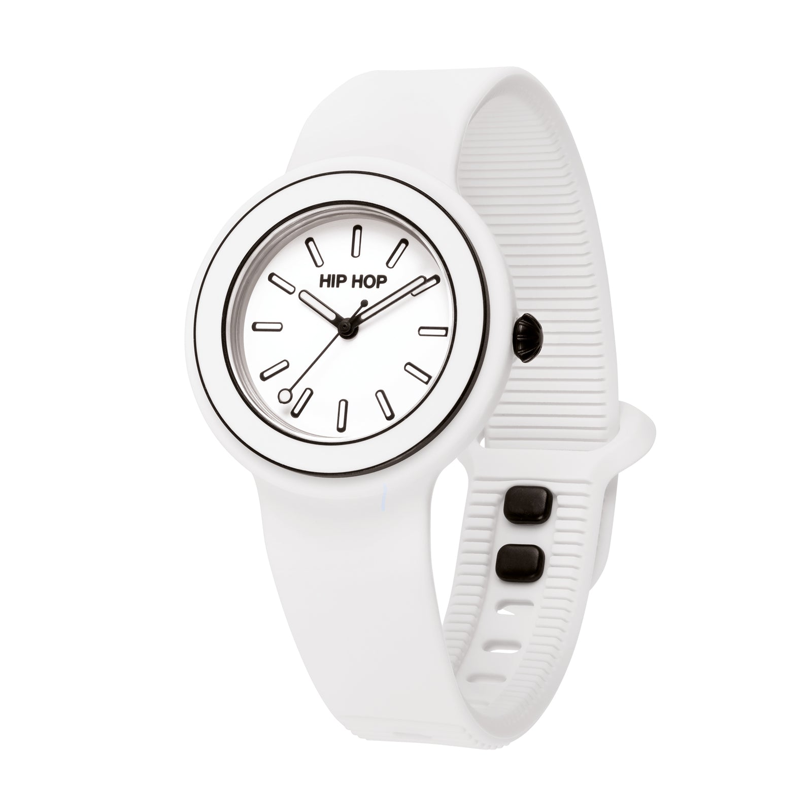 Orologio Hip Hop Hero.Dot Bezel HWU1302 donna 34 mm bianco-2b Gioielli