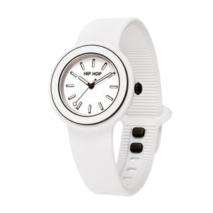 Orologio Hip Hop Hero.Dot Bezel HWU1302 donna 34 mm bianco