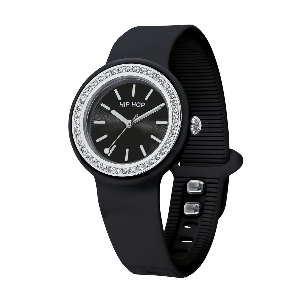 Orologio Hip Hop Hero.Dot Bezel HWU1305 donna 34 mm nero