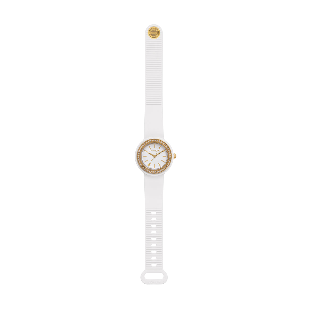 Orologio Hip Hop Hero.Dot Bezel HWU1306 donna 34 mm bianco