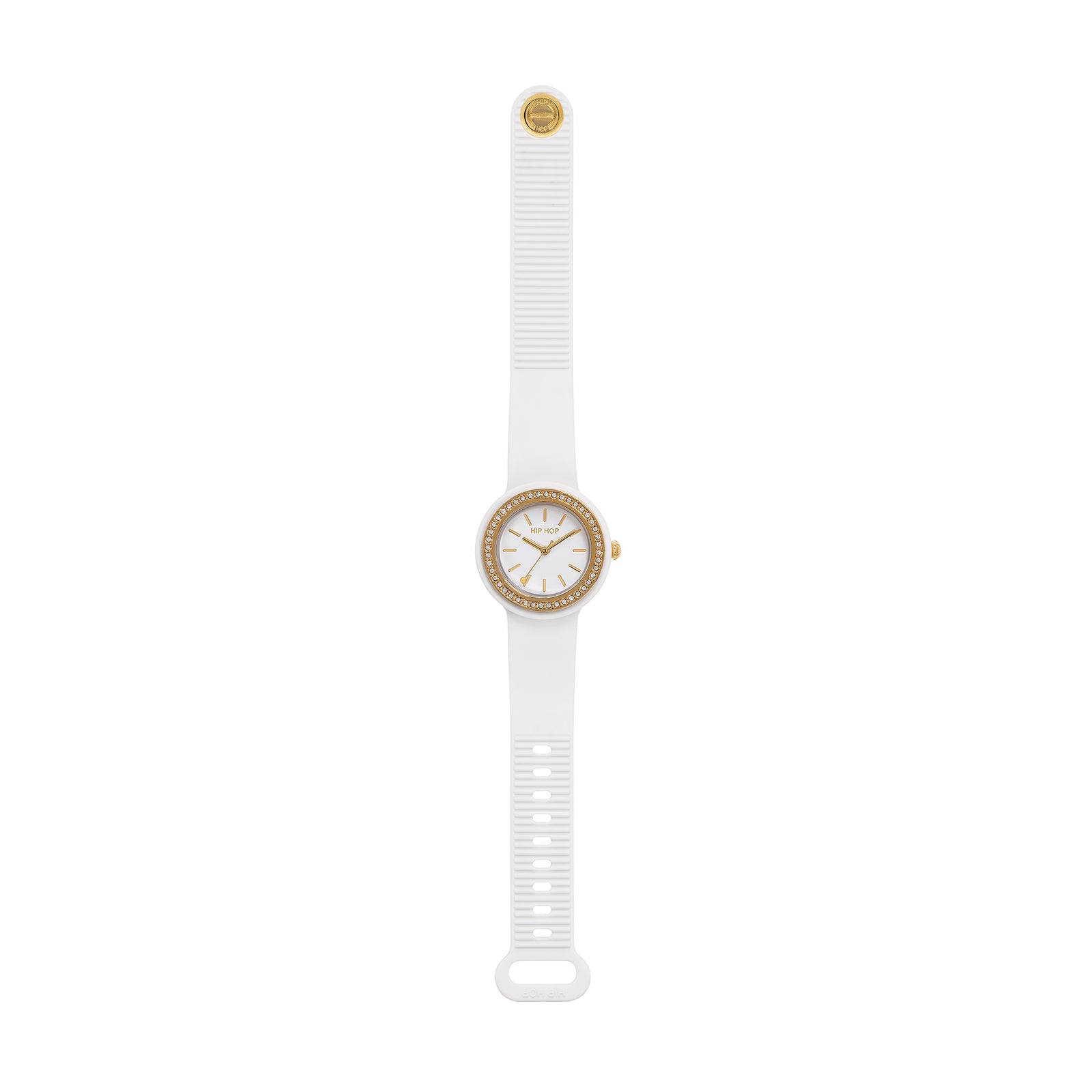 Orologio Hip Hop Hero.Dot Bezel HWU1306 donna 34 mm bianco-2b Gioielli