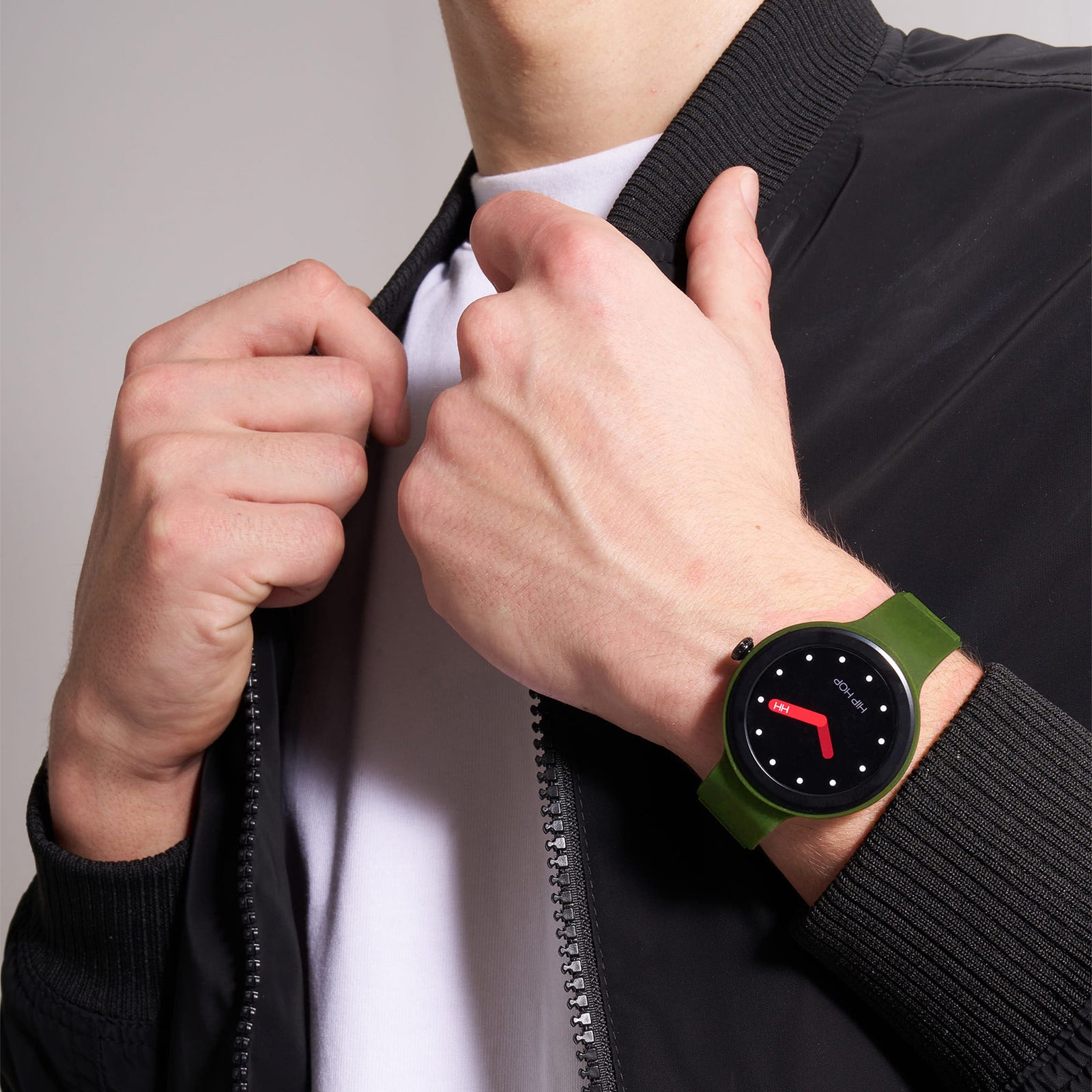 Smartwatch Hip Hop Hero.Next HWU1315 41 mm verde/nero-2b Gioielli