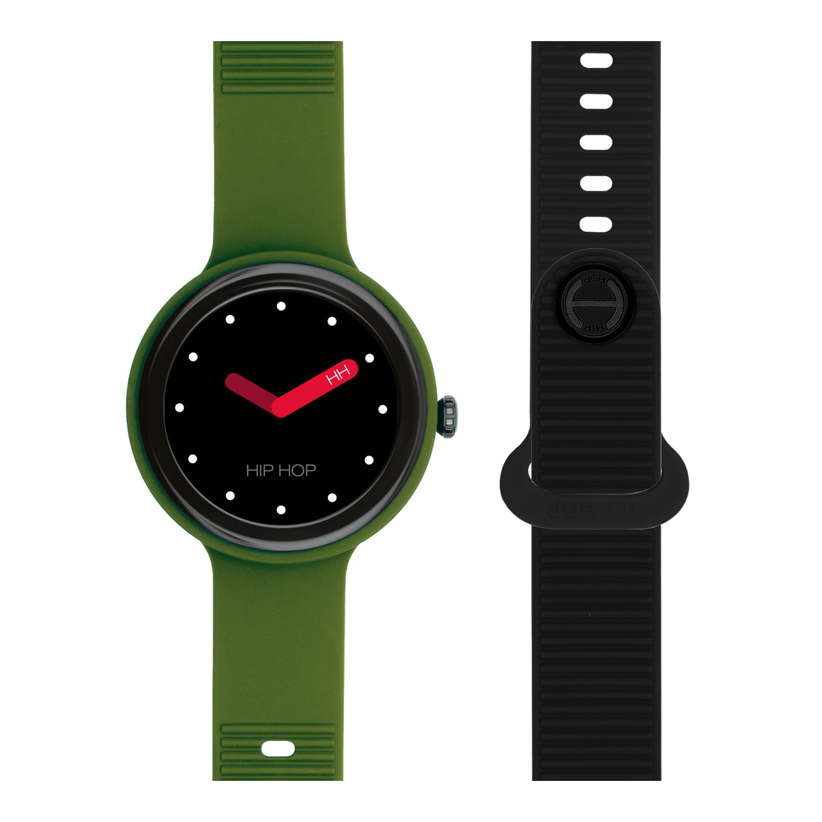 Smartwatch Hip Hop Hero.Next HWU1315 41 mm verde/nero-2b Gioielli