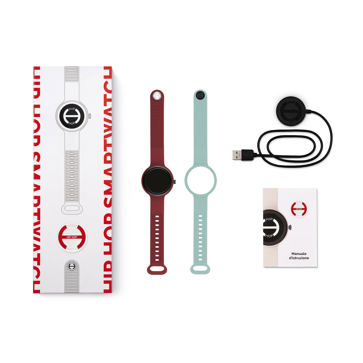 Smartwatch Hip Hop Hero.Next HWU1316 41 mm bordeaux/azzurro