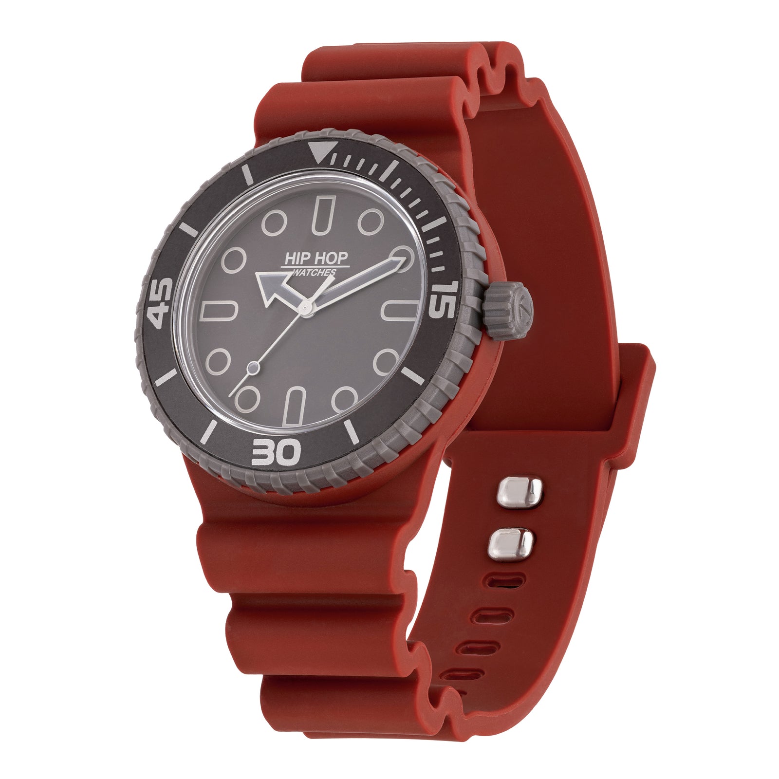 Orologio Hip Hop Master HWU1334 uomo 41 mm grigio/bordeaux-2b Gioielli