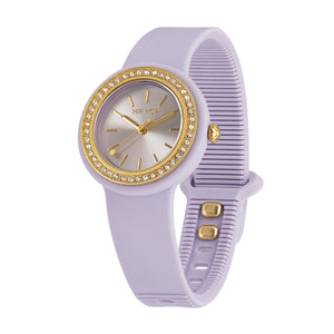 Orologio Hip Hop Hero.Dot Bezel HWU1343 donna 34 mm lilla