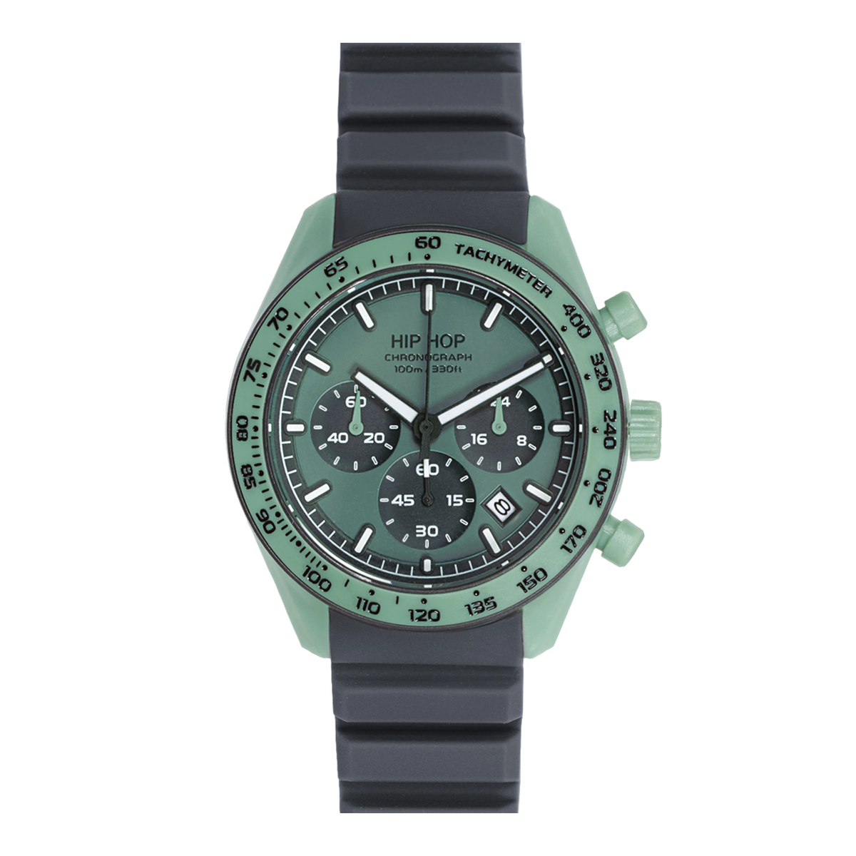 Orologio Hip Hop XT10 HWU1346 cronografo uomo 42 mm verde salvia-2b Gioielli