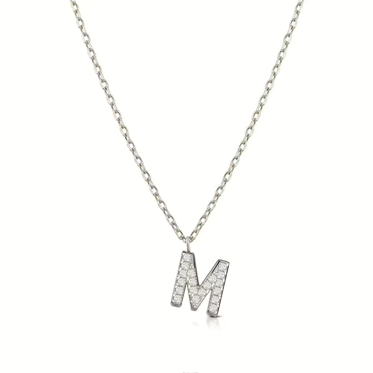 Collana Kulto925 K925-210 Lettera M argento donna-2b Gioielli