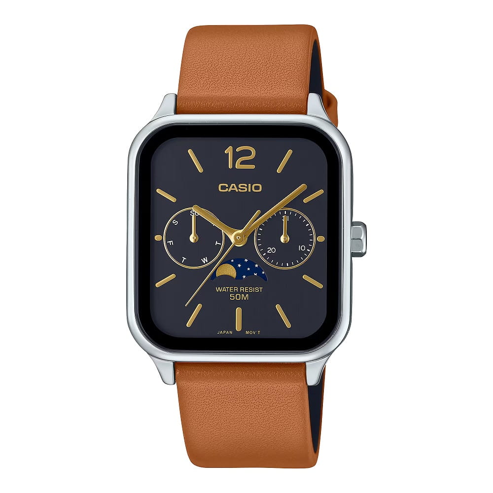Orologio Casio Timeless MTP-M305L-1AVER uomo Fasi Lunari 34 mm-2b Gioielli