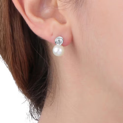 Collana Morellato Essenziale Con Perla Bianca E Zirconi – Argento 925, Lunghezza 45 Cm - 2