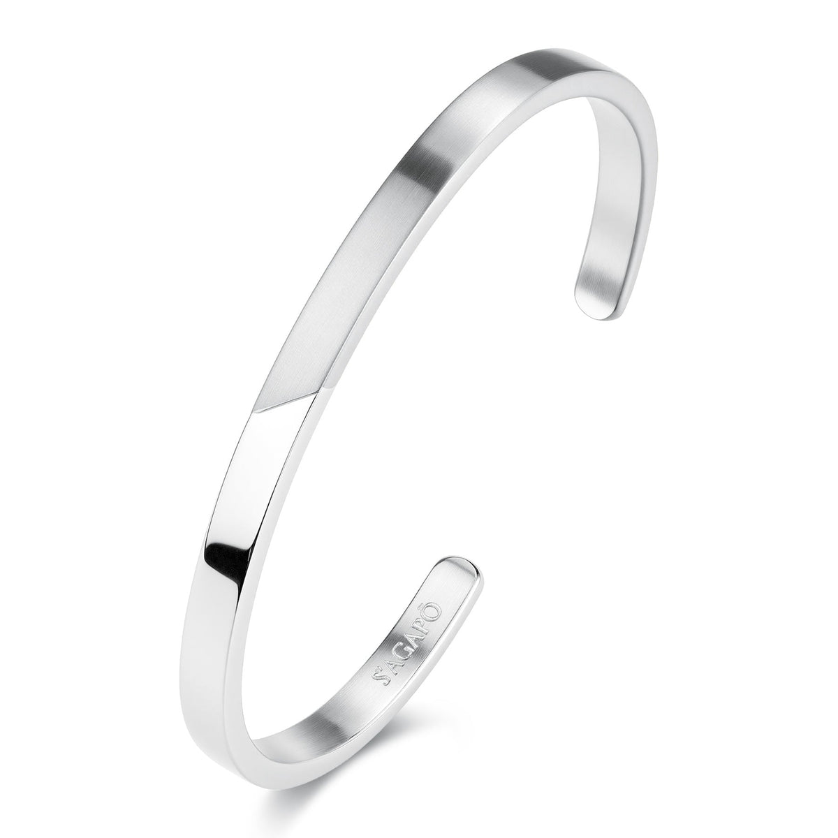 Bracciale rigido S'Agapõ BOUND SBD18B – Acciaio Ø 65 mm-2b Gioielli
