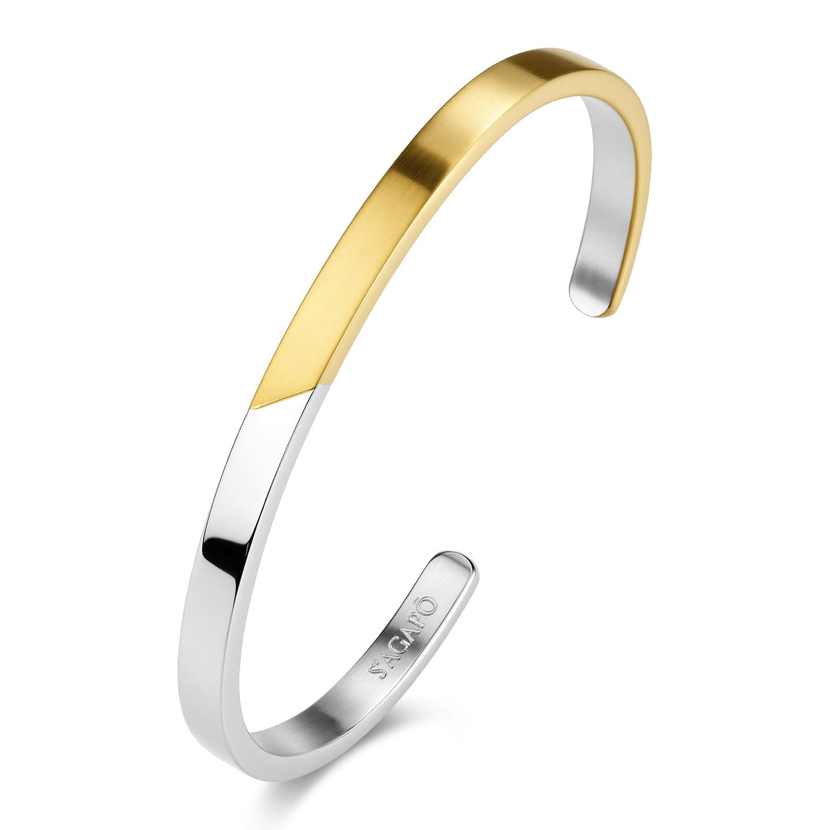 Bracciale rigido S'Agapõ BOUND SBD19B – Oro PVD Ø 65 mm-2b Gioielli