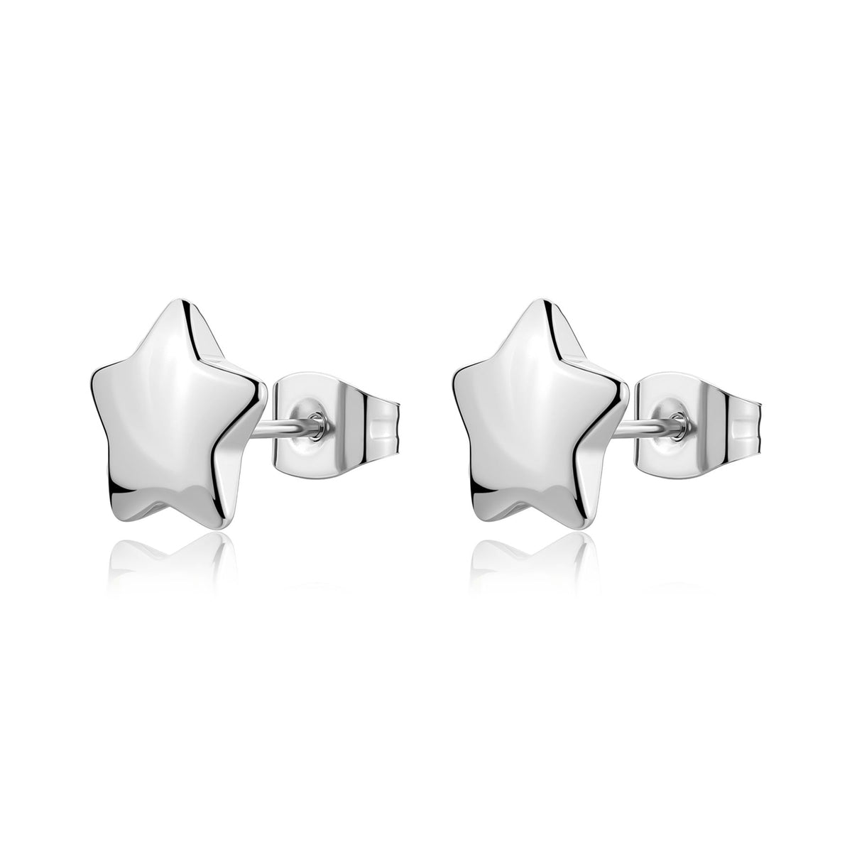 Orecchini S'Agapõ Click SCK297 donna acciaio 316L stella 10 mm-2b Gioielli
