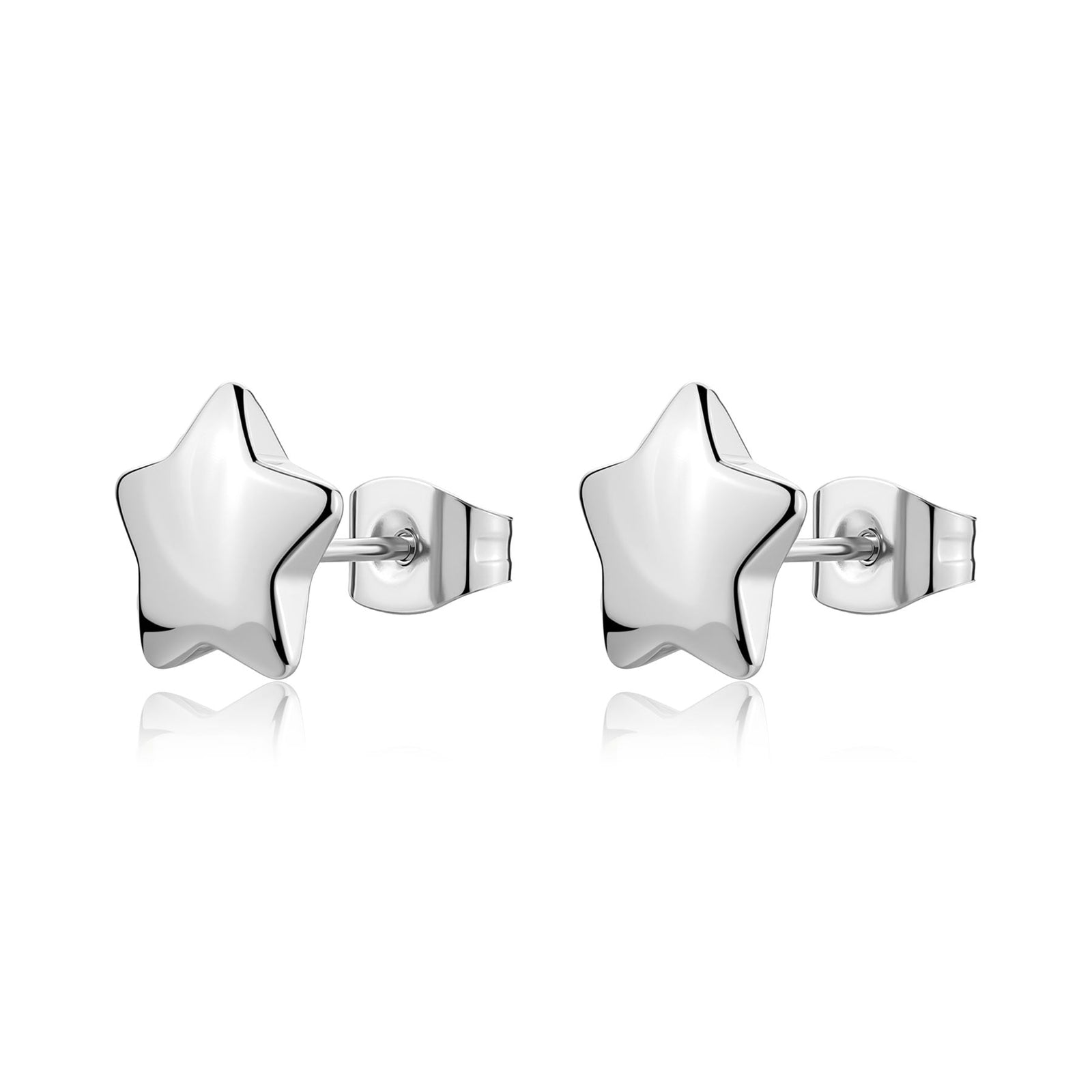 Orecchini S'Agapõ Click SCK297 donna acciaio 316L stella 10 mm-2b Gioielli