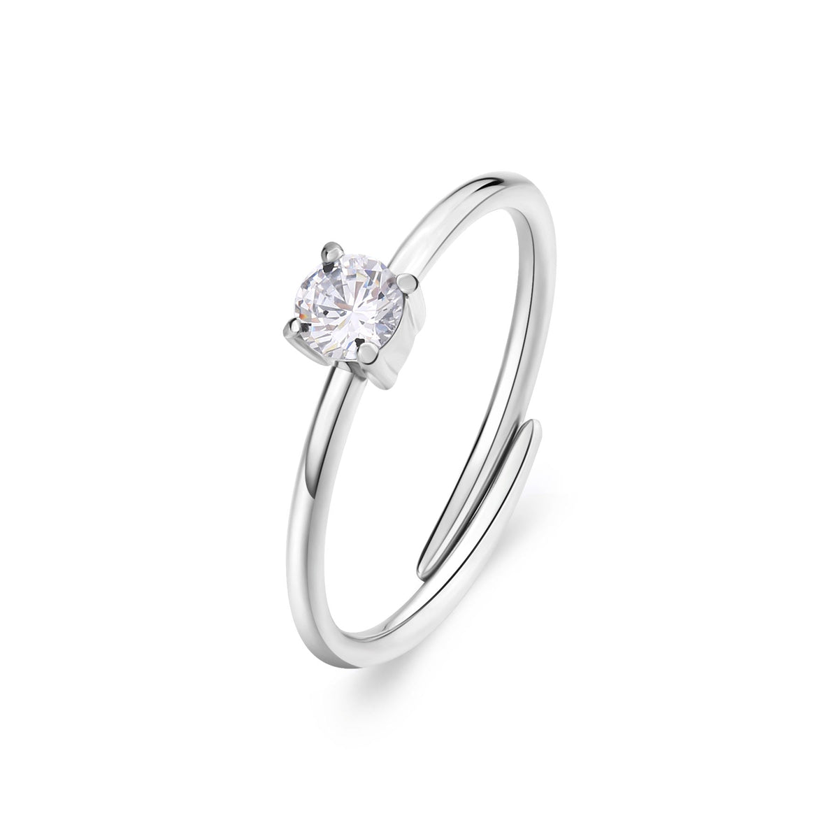 Anello S’Agapõ Dazzly SDZ31 zirconia – misura universale-2b Gioielli
