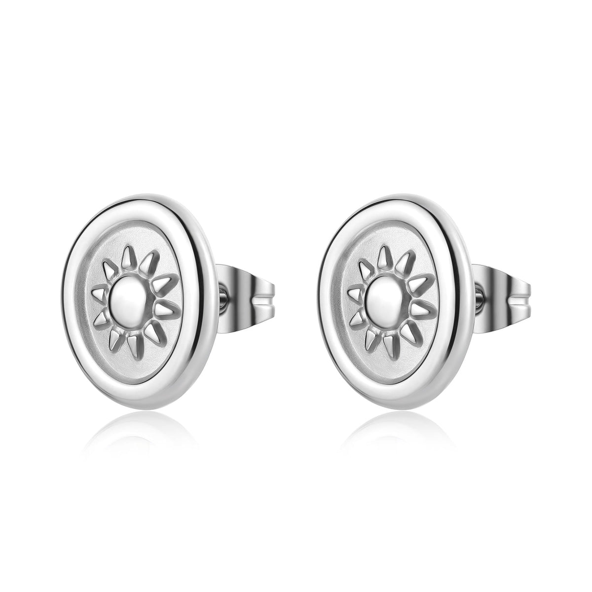 Orecchini S'Agapõ Feelings SFE21 donna acciaio 316L sole 13 mm-2b Gioielli