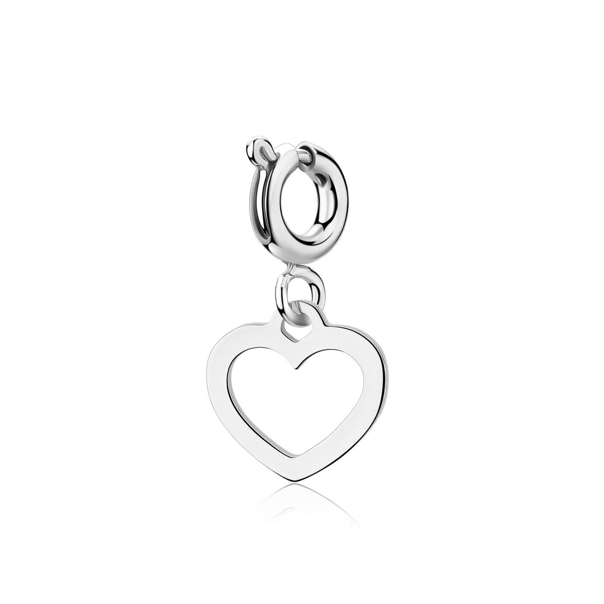 S'Agapõ JOY SJYC01 charm a forma di cuore in acciaio