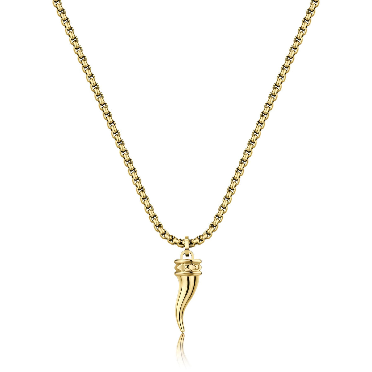 Collana uomo S'Agapõ ROGUE SRG39 – Cornetto oro PVD-2b Gioielli