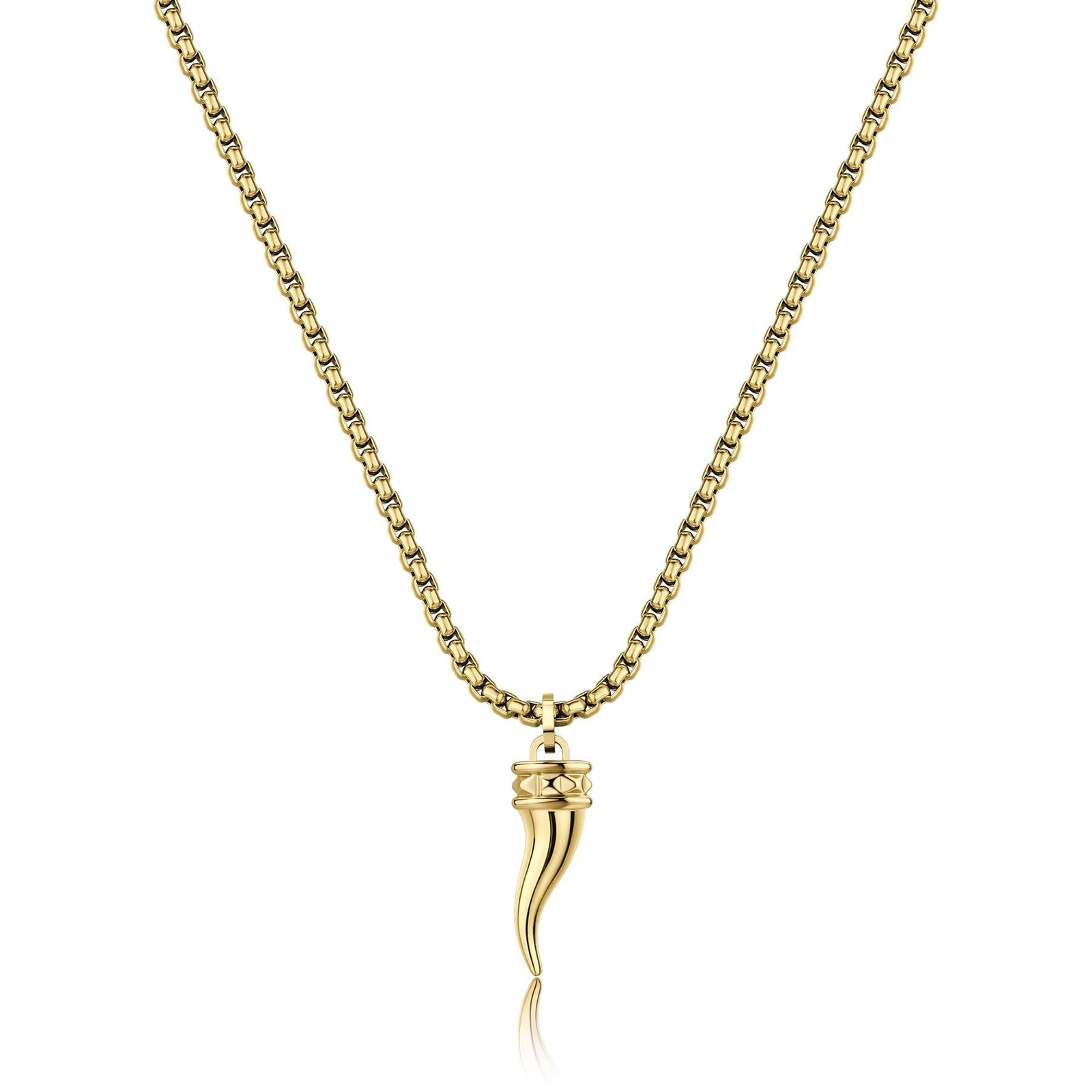 Collana uomo S'Agapõ ROGUE SRG39 – Cornetto oro PVD-2b Gioielli