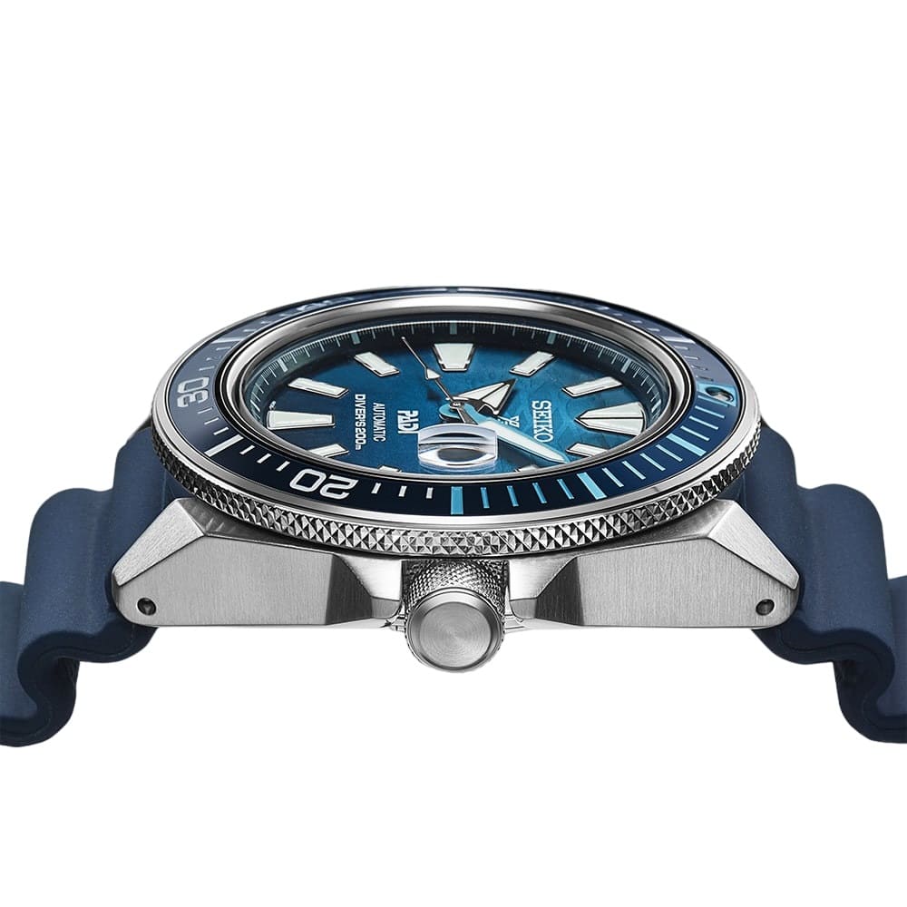 Orologio Seiko Prospex PADI Samurai SRPJ93K1 The Great Blue automatico uomo 44 mm-2b Gioielli