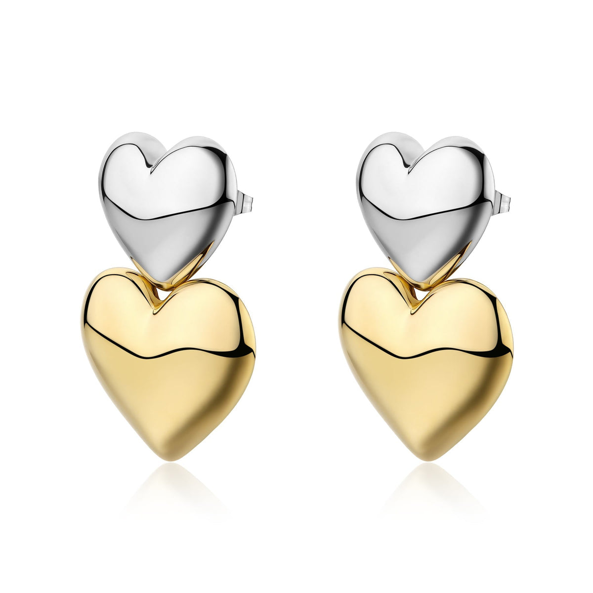 Orecchini S'Agapõ STELLAR SSE63 – Cuori oro PVD-2b Gioielli