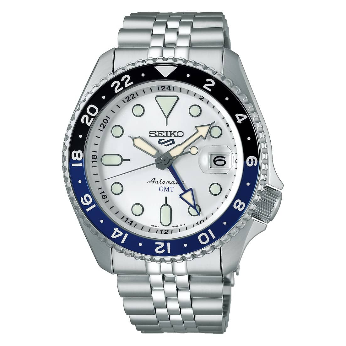 Orologio Seiko 5 SSK033K1 Sky Blue automatico uomo 42 mm-2b Gioielli