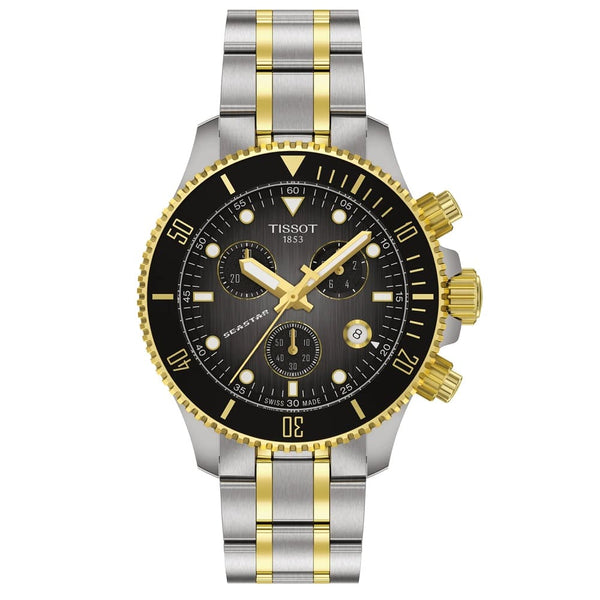 Tissot Supersport Chrono Uomo T125.617.11.041.00: Cronografo Al Quarzo, Cassa Acciaio 45.5mm, Quadrante Blu, Bracciale Acciaio